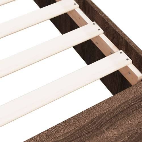 Okvir za krevet smeđi hrast 100 x 200 cm konstruirano drvo - Smeđi hrast 100 x 200 cm Cijena