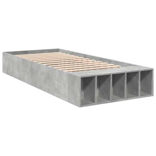 Okvir kreveta boja betona 90x200 cm od konstruiranog drva - Beton siva 90 x 200 cm Cijena