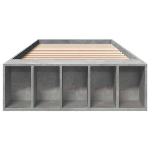 Okvir kreveta boja betona 90x200 cm od konstruiranog drva - Beton siva 90 x 200 cm Cijena
