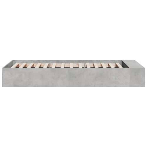 Okvir kreveta boja betona 90x200 cm od konstruiranog drva - Beton siva 90 x 200 cm Cijena