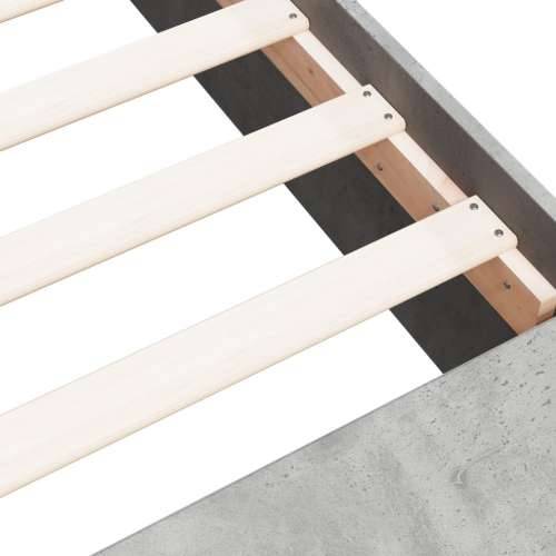 Okvir kreveta boja betona 90x200 cm od konstruiranog drva - Beton siva 90 x 200 cm Cijena