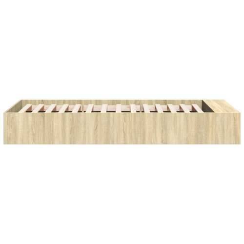Okvir za krevet boja hrasta 75x190 cm od konstruiranog drva - sonoma hrast 75 x 190 cm Cijena