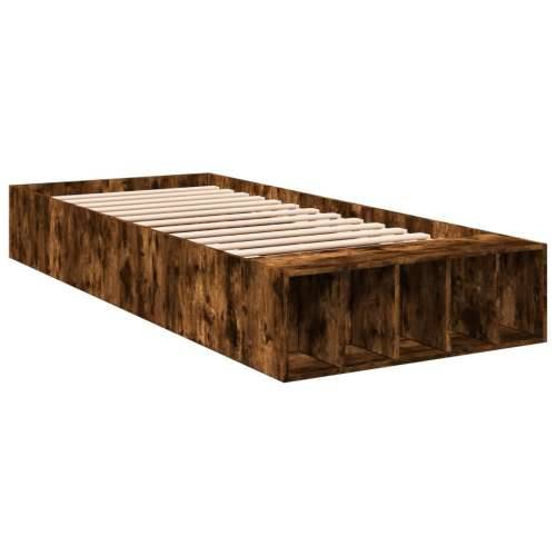 Okvir za krevet boja hrasta 75x190 cm konstruirano drvo - Dimljeni hrast 75 x 190 cm Cijena