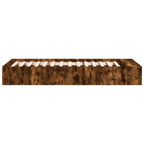 Okvir za krevet boja hrasta 75x190 cm konstruirano drvo - Dimljeni hrast 75 x 190 cm Cijena