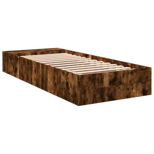 Okvir za krevet boja hrasta 75x190 cm konstruirano drvo - Dimljeni hrast 75 x 190 cm Cijena