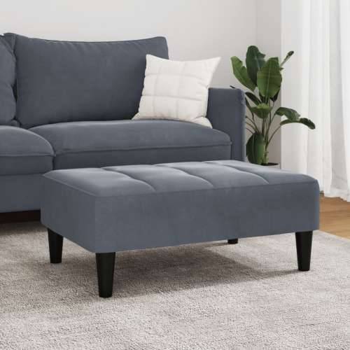 Tabure tamnosivi 77x55x31 cm baršunasti - Tamno siva 1 Cijena
