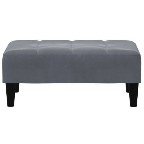 Tabure tamnosivi 77x55x31 cm baršunasti - Tamno siva 1 Cijena