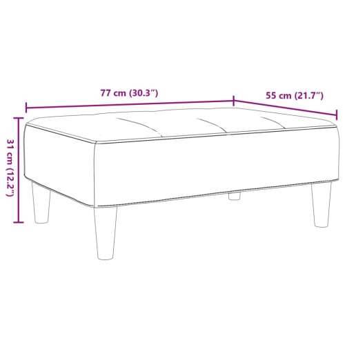 Tabure tamnosivi 77x55x31 cm baršunasti - Tamno siva 1 Cijena