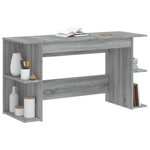 Radni stol boja hrasta sonome 140x50x75 cm konstruirano drvo - Sivi hrast sonoma Cijena