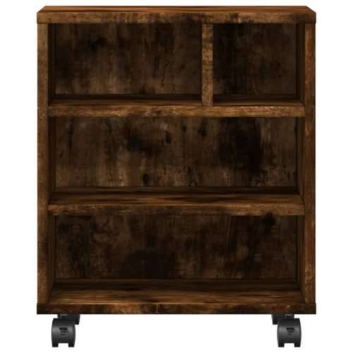 Stalak za pisač s kotačima boja hrasta 41 x 32 x 48 cm - Dimljeni hrast Cijena