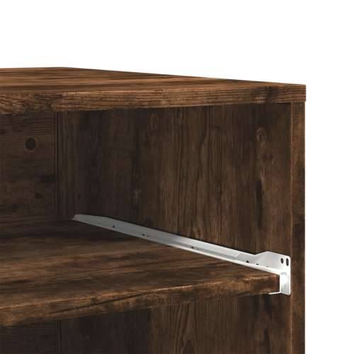 Stalak za pisač s kotačima boja hrasta 60 x 48 x 74 cm - Dimljeni hrast Cijena
