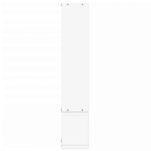 Zidna polica bijela 96 x 12 x 64 cm od konstruiranog drva - Bijela 1 Cijena