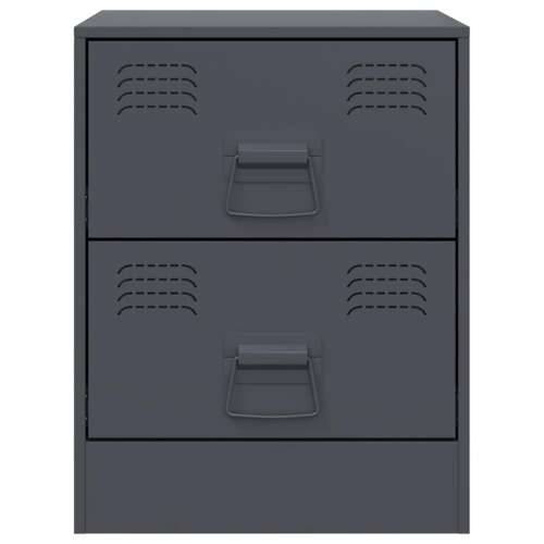 Noćni ormarići 2 kom antracit 34,5 x 39 x 44 cm čelični Antracit 2 Cijena