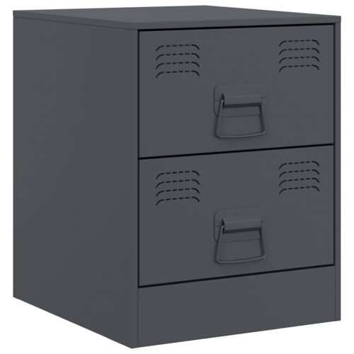 Noćni ormarići 2 kom antracit 34,5 x 39 x 44 cm čelični Antracit 2 Cijena