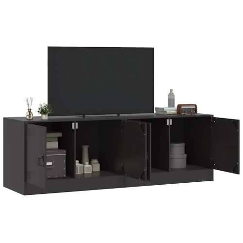 TV ormarići 2 kom crni 67 x 39 x 44 cm čelični - Crna 2 Cijena