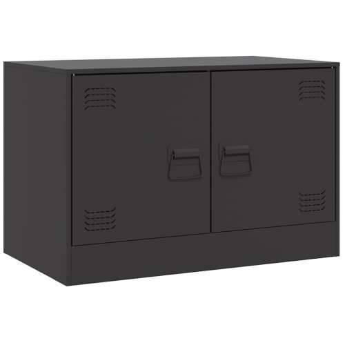 TV ormarići 2 kom crni 67 x 39 x 44 cm čelični - Crna 2 Cijena