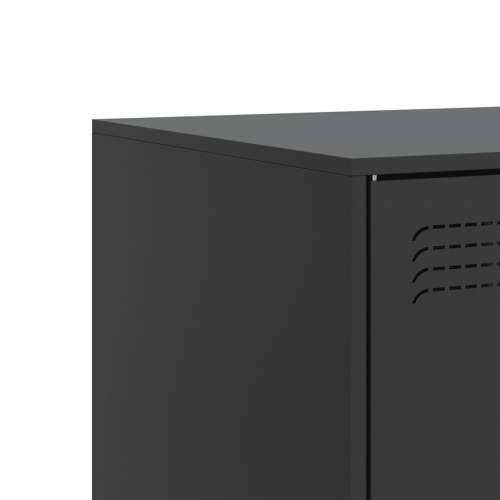 TV ormarići 2 kom crni 67 x 39 x 44 cm čelični - Crna 2 Cijena