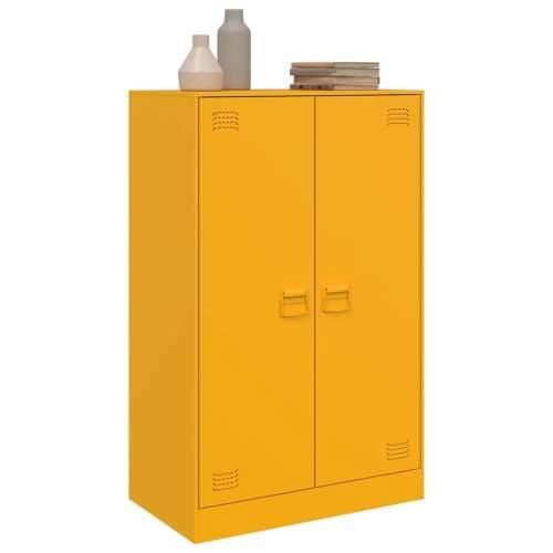 Komoda boja senfa 67 x 39 x 107 cm čelični - žuta boja senfa 1 Cijena