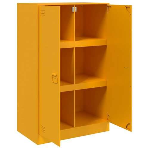 Komoda boja senfa 67 x 39 x 107 cm čelični - žuta boja senfa 1 Cijena