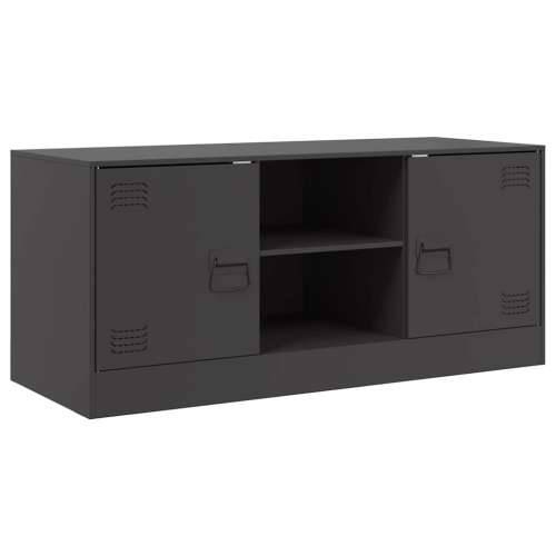 TV ormarić crni 99 x 39 x 44 cm čelični - Crna 1 Cijena