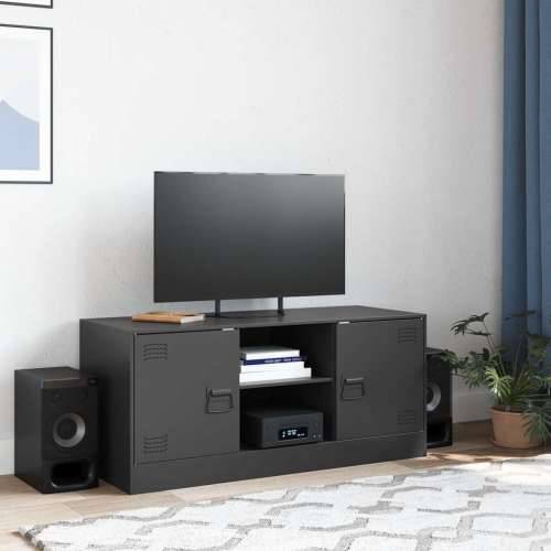 TV ormarić crni 99 x 39 x 44 cm čelični - Crna 1 Cijena