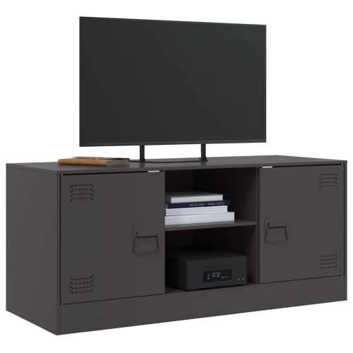 TV ormarić crni 99 x 39 x 44 cm čelični - Crna 1 Cijena