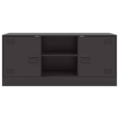 TV ormarić crni 99 x 39 x 44 cm čelični - Crna 1 Cijena