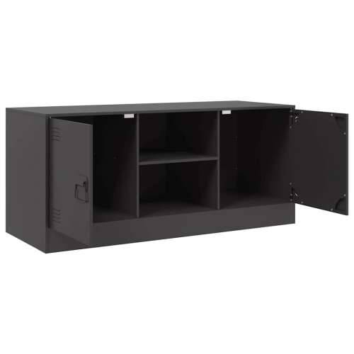 TV ormarić crni 99 x 39 x 44 cm čelični - Crna 1 Cijena