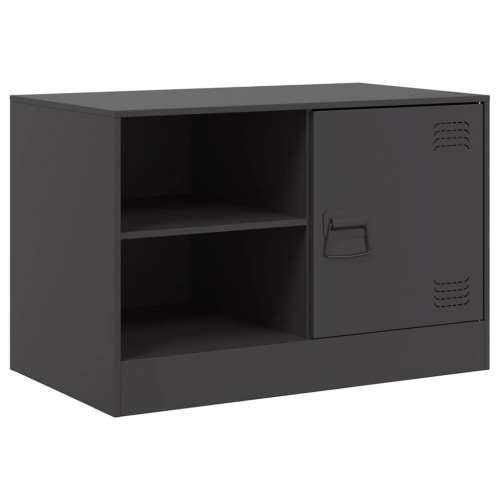 TV ormarić crni 67 x 39 x 44 cm čelični - Crna 1 Cijena