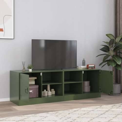 TV ormarići 2 kom maslinastozeleni 67 x 39 x 44 cm čelični - Maslinovo zelena 2 Cijena