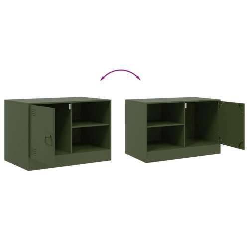 TV ormarići 2 kom maslinastozeleni 67 x 39 x 44 cm čelični - Maslinovo zelena 2 Cijena