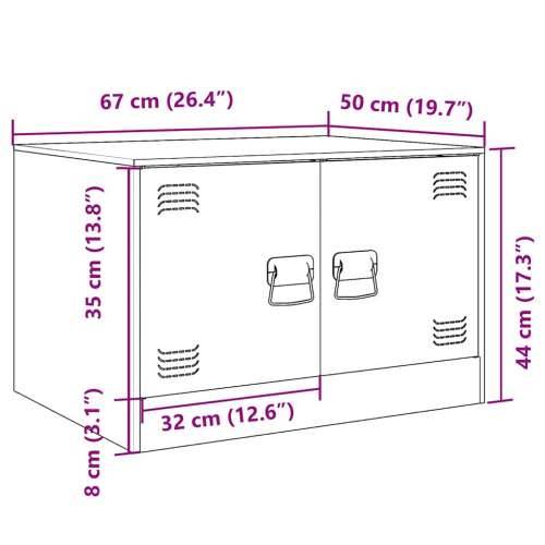 Stolić za kavu ružičasti 67 x 50 x 44 cm čelični - Ružičasta 1 Cijena