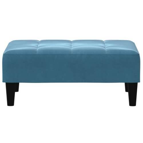 Tabure plavi 77x55x31 cm baršunasti - Plava 1 Cijena