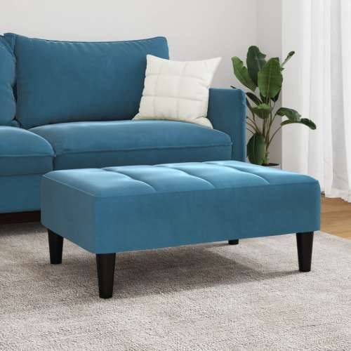 Tabure plavi 77x55x31 cm baršunasti - Plava 1 Cijena