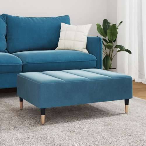 Tabure plavi 77x55x31 cm baršunasti - Plava 1 Cijena