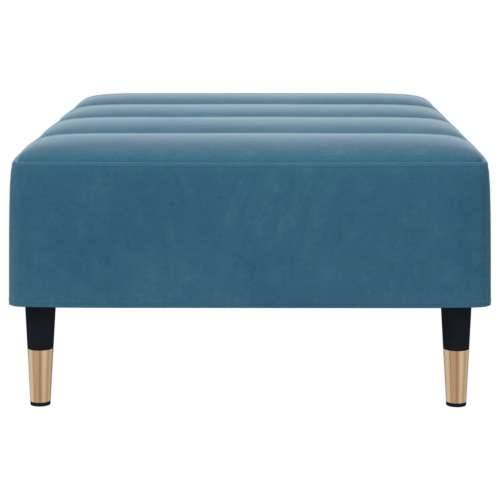 Tabure plavi 77x55x31 cm baršunasti - Plava 1 Cijena