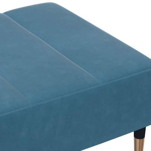 Tabure plavi 77x55x31 cm baršunasti - Plava 1 Cijena