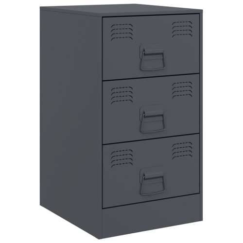 Noćni ormarići 2 kom antracit 34,5 x 39 x 62 cm čelični - Antracit 2 Cijena