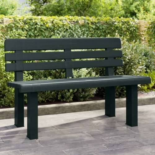 Vrtna klupa zelena 110 x 52 x 71 cm od polipropilena - Zelena 1 2 Cijena