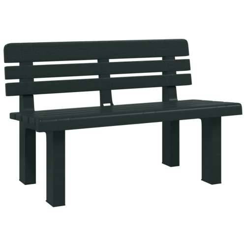 Vrtna klupa zelena 110 x 52 x 71 cm od polipropilena - Zelena 1 2 Cijena