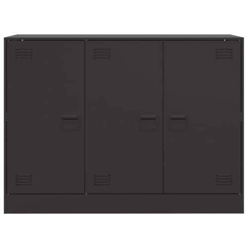 Komoda crna 99 x 39 x 73 cm čelična - Crna 1 Cijena