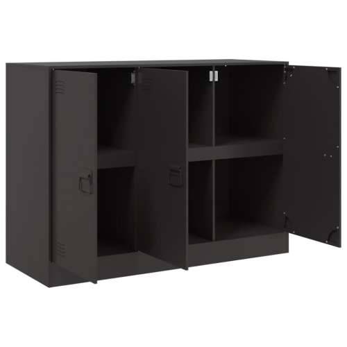 Komoda crna 99 x 39 x 73 cm čelična - Crna 1 Cijena