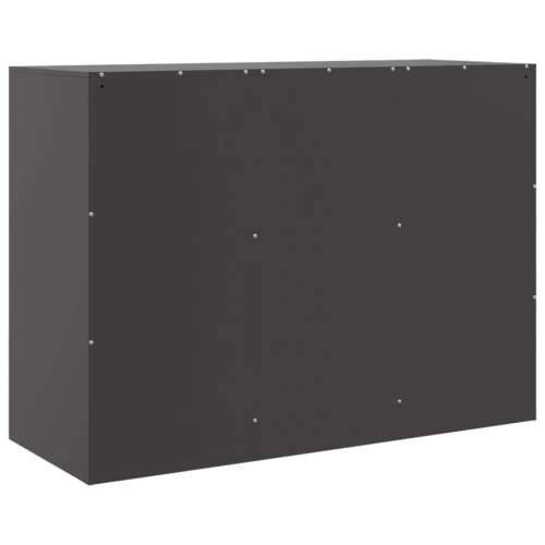 Komoda crna 99 x 39 x 73 cm čelična - Crna 1 Cijena
