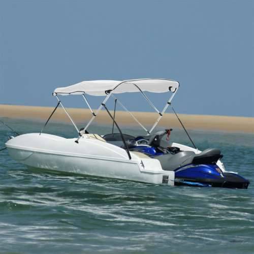 Tenda bimini s 3 luka i bočnim stijenkama 183x(170-182)x137 cm - Bijela 183 x (170-182) x 137 cm 1 bez mrežice Cijena