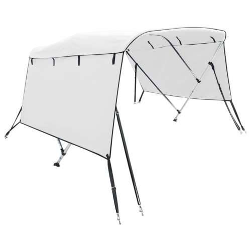 Tenda bimini s 4 luka i bočnim stijenkama 243x(200-213)x137 cm - Bijela 243 x (200-213) x 137 cm 1 bez mrežice Cijena