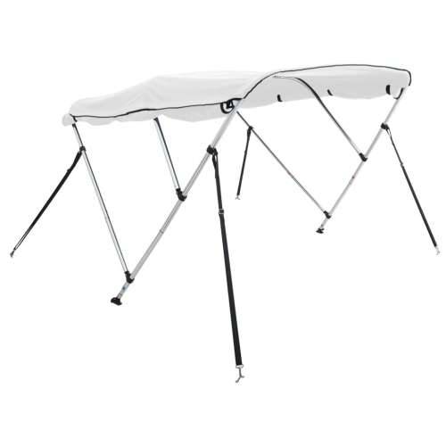 Tenda bimini s 4 luka i bočnim stijenkama 243x(200-213)x137 cm - Bijela 243 x (200-213) x 137 cm 1 bez mrežice Cijena