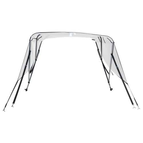 Tenda bimini s 4 luka i bočnim stijenkama 243x(200-213)x137 cm - Bijela 243 x (200-213) x 137 cm 1 bez mrežice Cijena