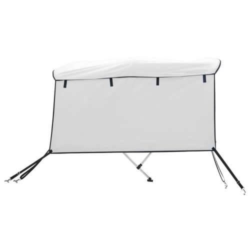 Tenda bimini s 4 luka i bočnim stijenkama 243x(200-213)x137 cm - Bijela 243 x (200-213) x 137 cm 1 bez mrežice Cijena