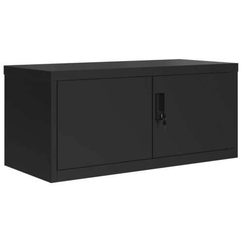 Ormarić za spise crni 90 x 40 x 110 cm čelični - Crna 90 x 40 x 110 cm 1 Cijena