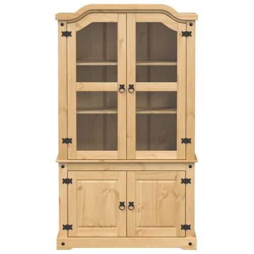 Vitrina sa staklom Corona 103,5 x 42 x 180 cm masivna borovina Cijena